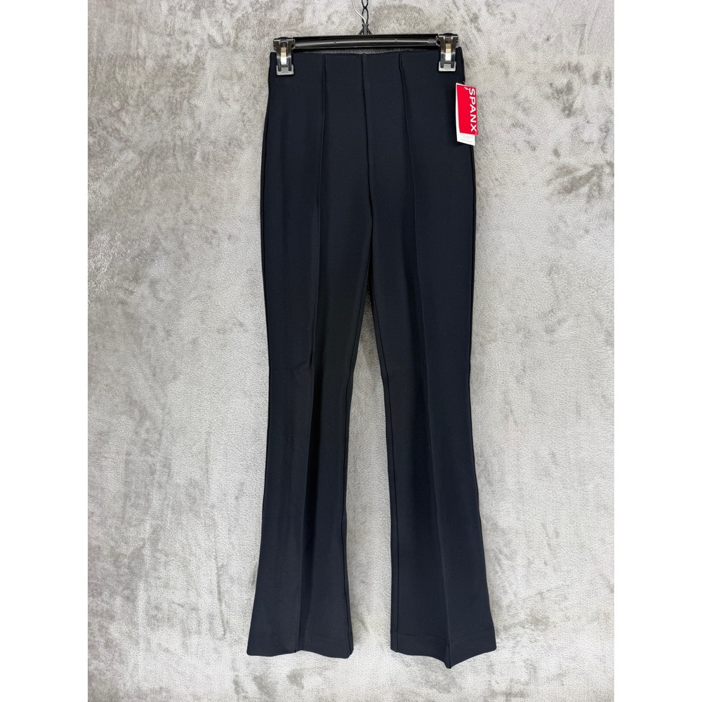 Spanx Womens Supersmooth Flare Pants Classic Black Ponte High Rise 20792R XS NEW
